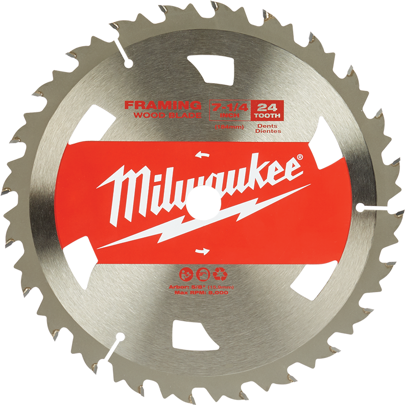 Milwaukee Framing Wood Blade Tool PNG