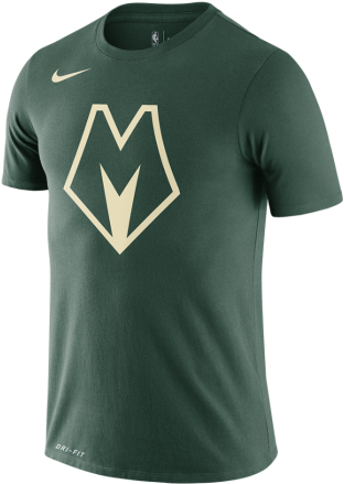 Milwaukee Green Nike Dri Fit T Shirt PNG