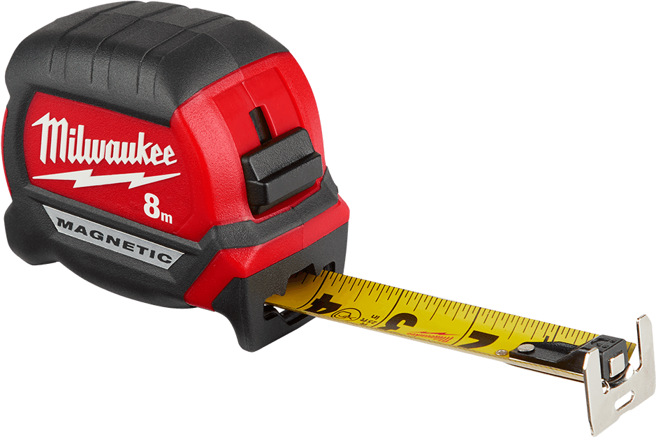 Milwaukee Magnetic Tape Measure8m PNG