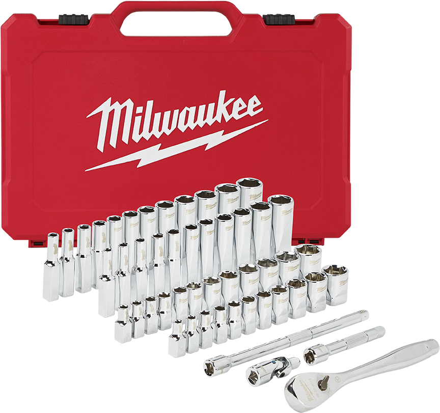 Milwaukee Socket Setwith Case PNG