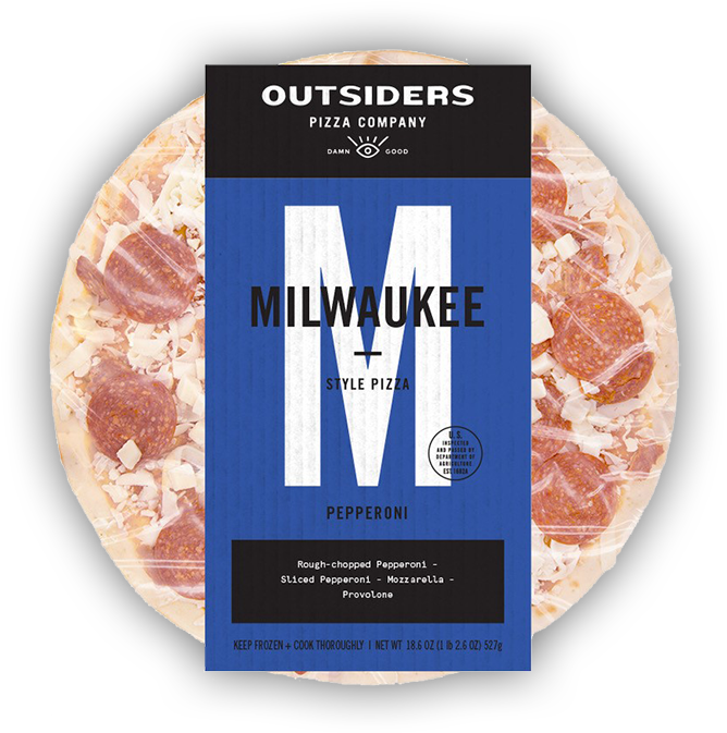 Milwaukee Style Pepperoni Pizza Packaging PNG
