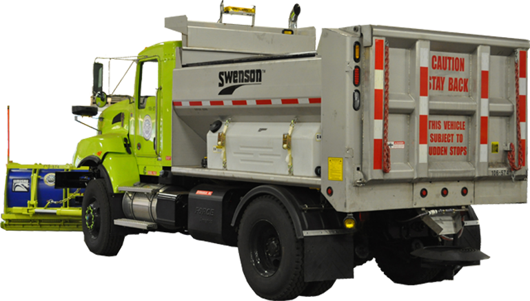 Milwaukee Swenson Salt Spreader Truck PNG