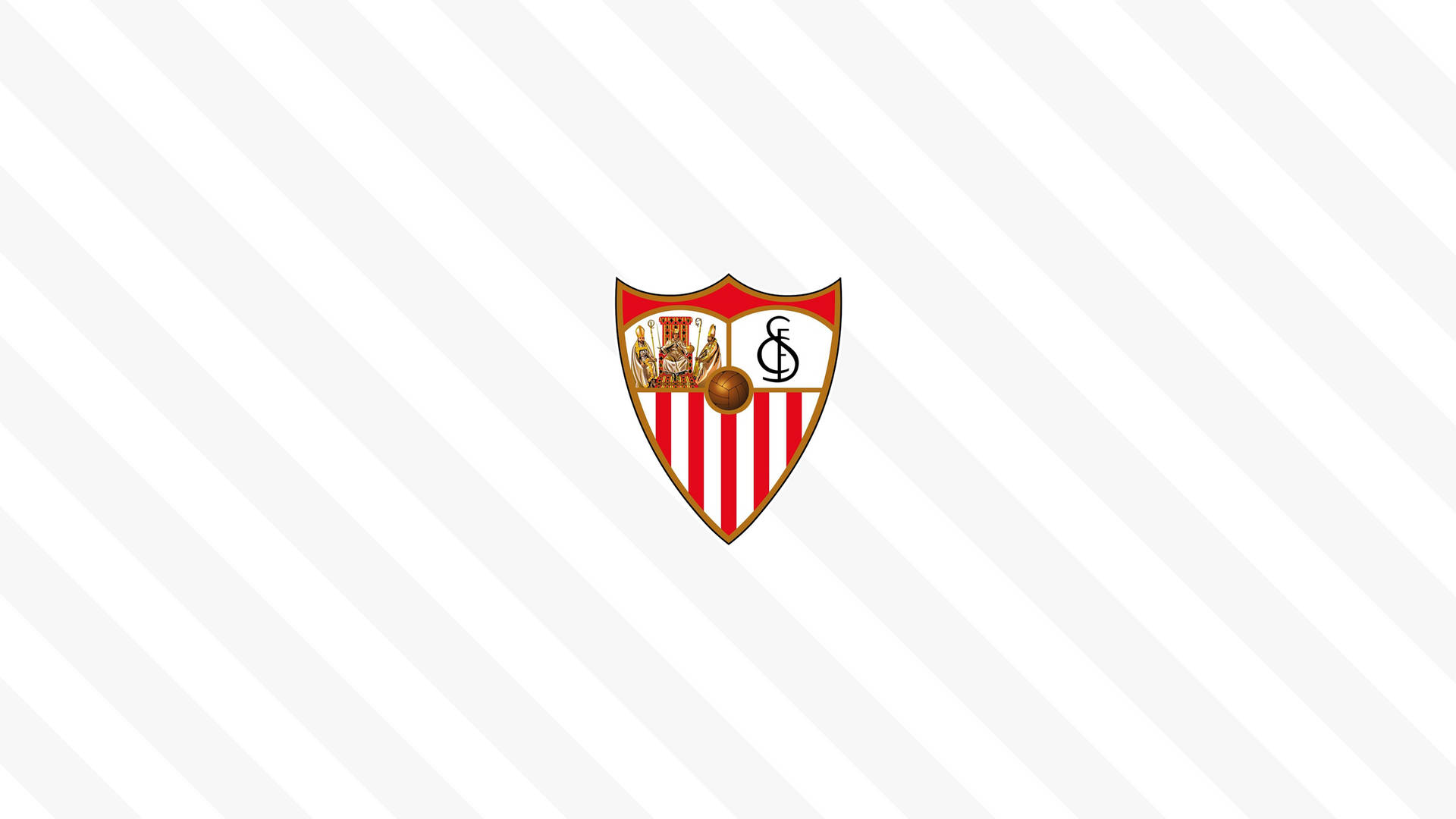 Minimalistisk Sevilla FC logo tapet Wallpaper