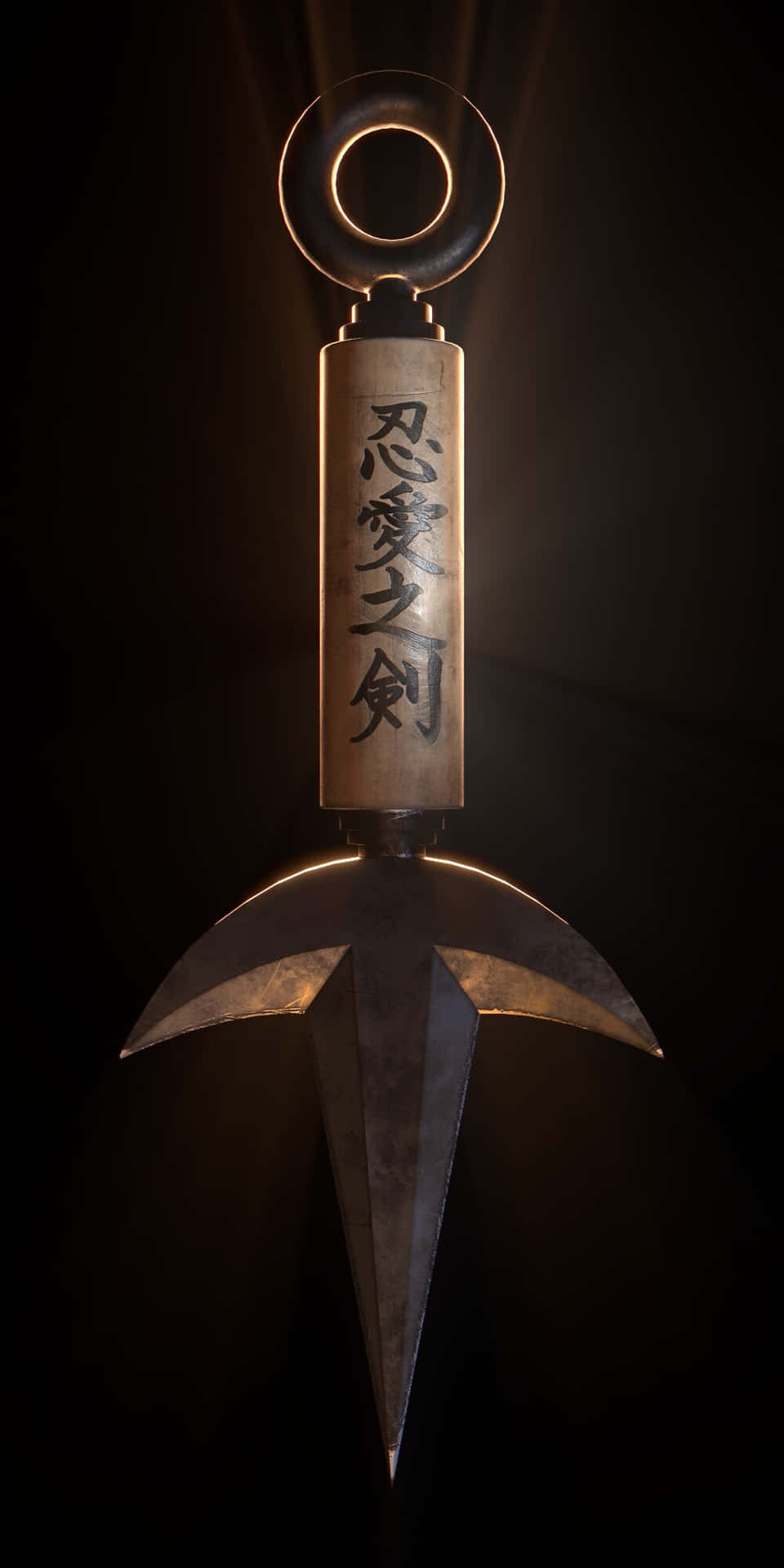 Minato Kunai Weapon Illuminated Wallpaper