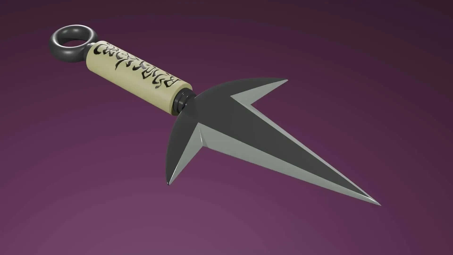 Minato Kunai Weapon3 D Render Wallpaper