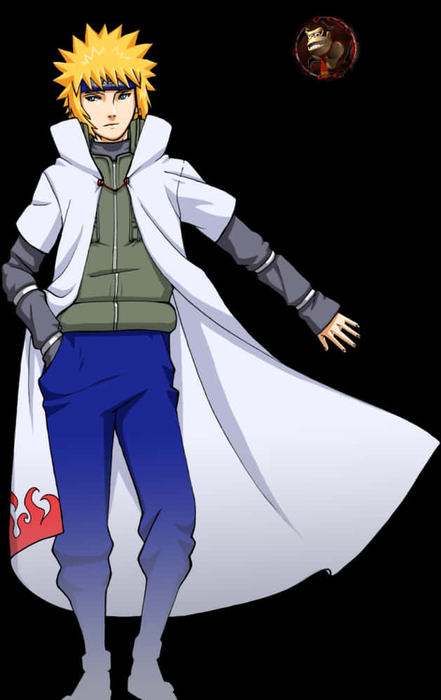 Minato Namikaze Fourth Hokage Illustration PNG