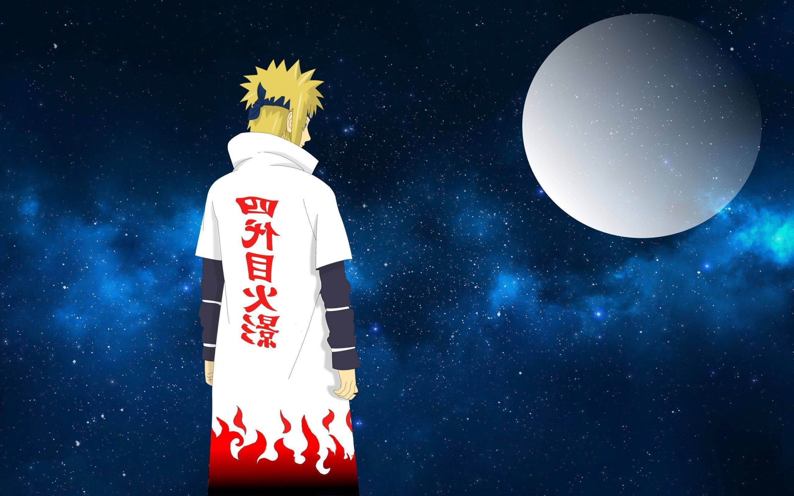 Minato Naruto Hokage Galaxy Background Wallpaper
