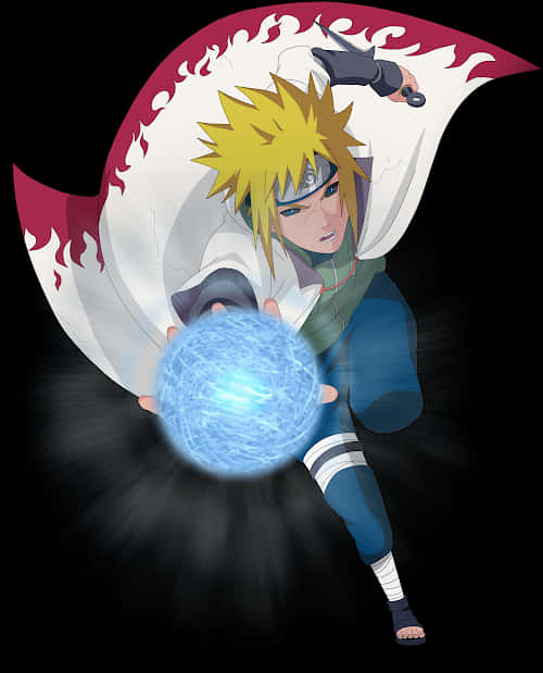 Minato Rasengan Power Up PNG