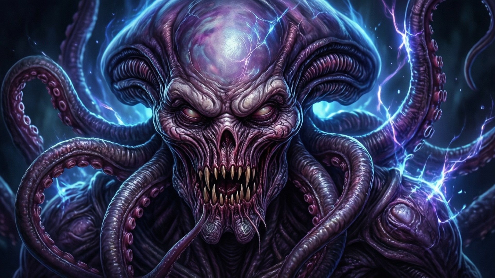 Grusiger D&D Gedankenschinder mit psionischen Kräften.