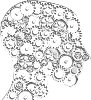 Mind Gears Silhouette PNG