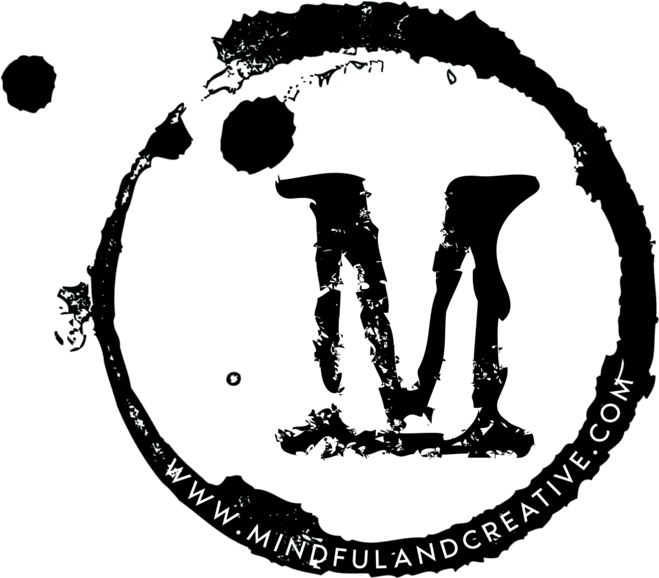 Mindful And Creative Coffee Stain Logo PNG