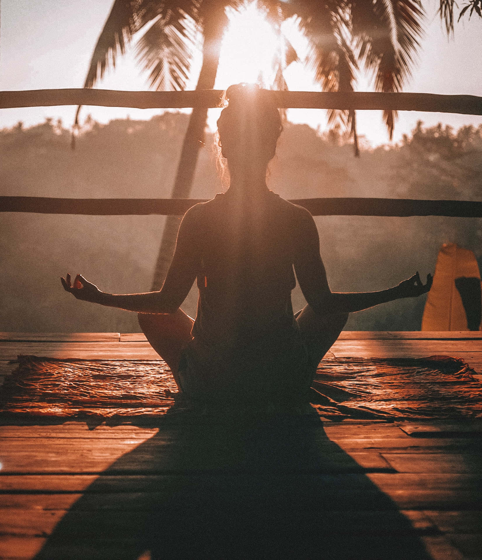 Mindfulness In The Golden Hour Wallpaper