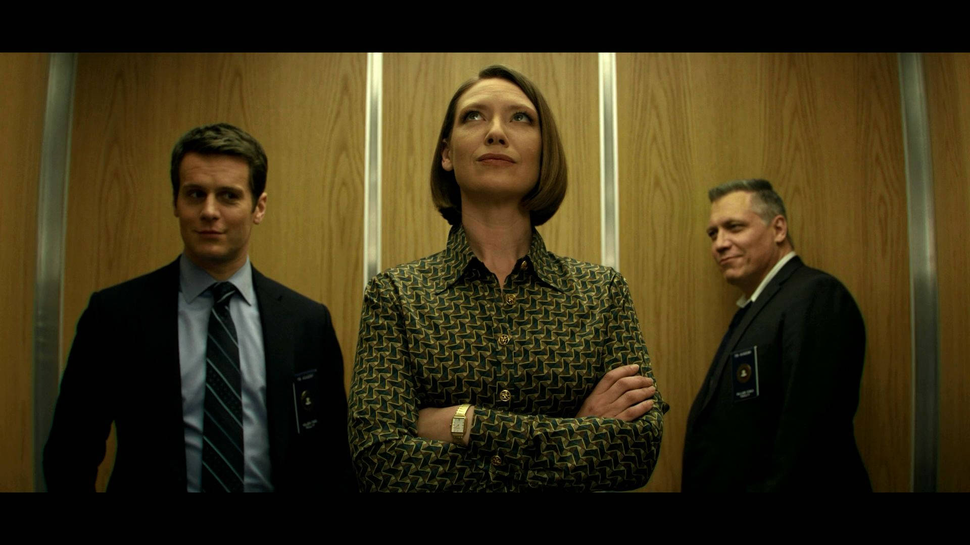 The captivating elevator scene from Mindhunter. Wallpaper