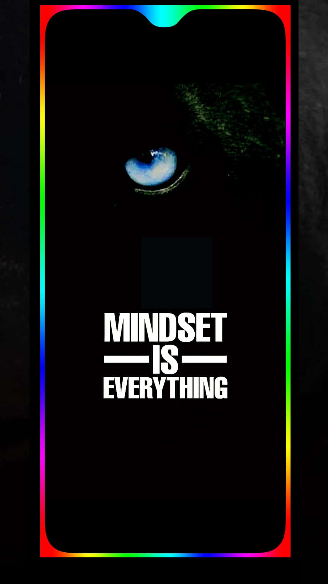A Black Screen With The Words Mindset Is Everything Wallpaper