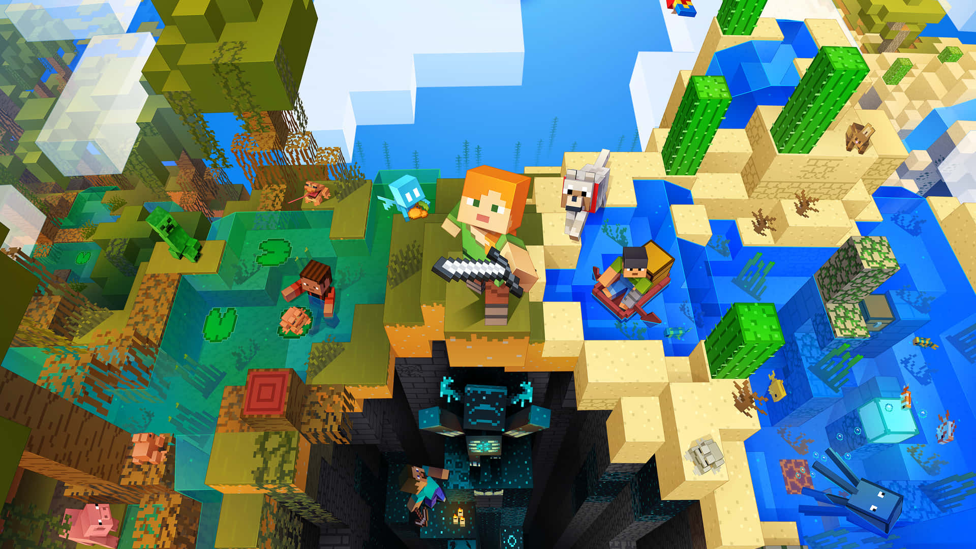 Minecraft_ Adventure_ Collage.jpg Wallpaper