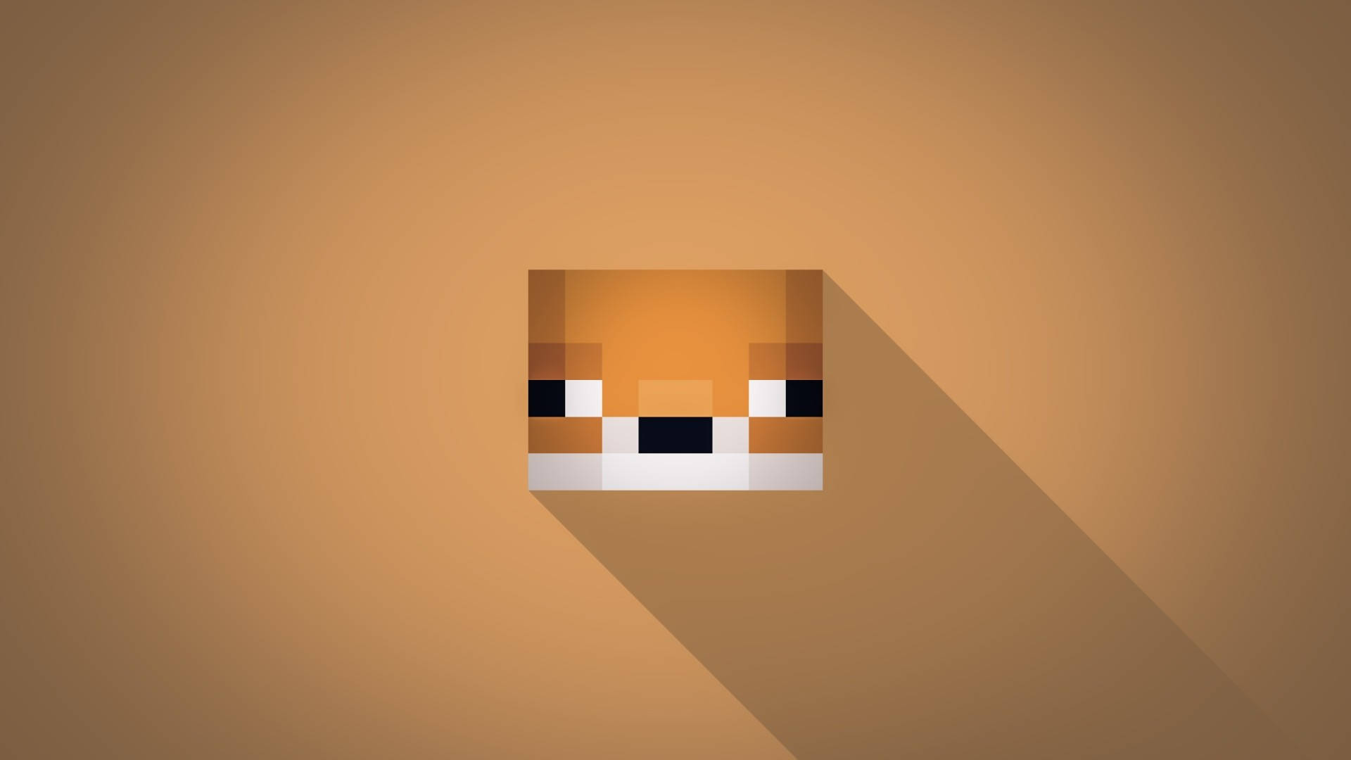 Minecraft Aesthetic Minimalist Brown Dog Picture
