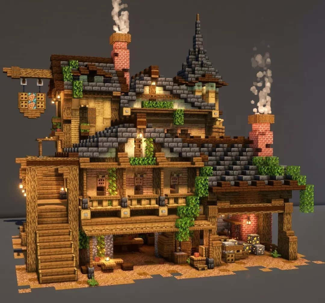 Spectacular Minecraft Cityscape Wallpaper