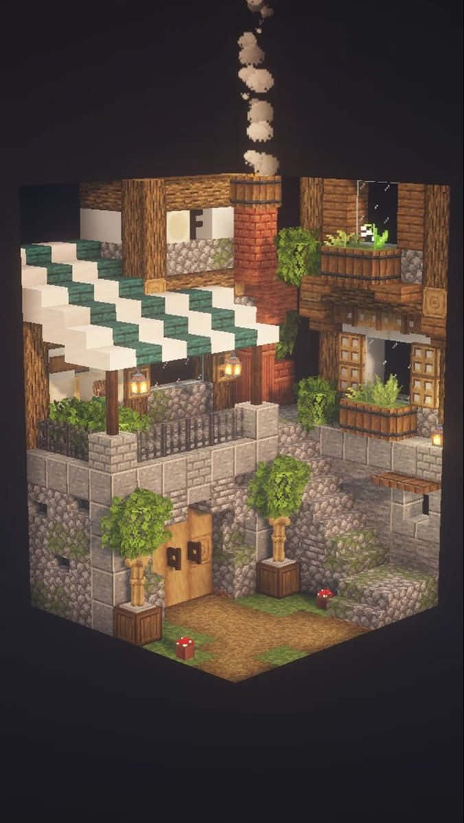 Majestic Minecraft Architecture Masterpiece Wallpaper
