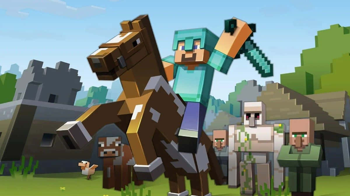 Download Minecraft Armor - Ready for Battle Wallpaper | Wallpapers.com