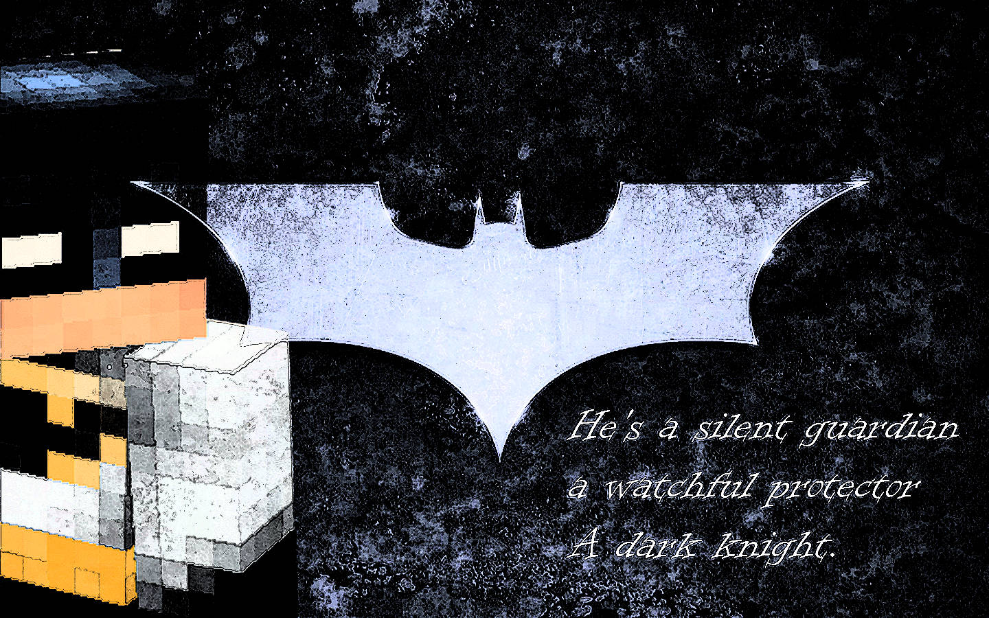 Minecraft Batman Quotes Wallpaper
