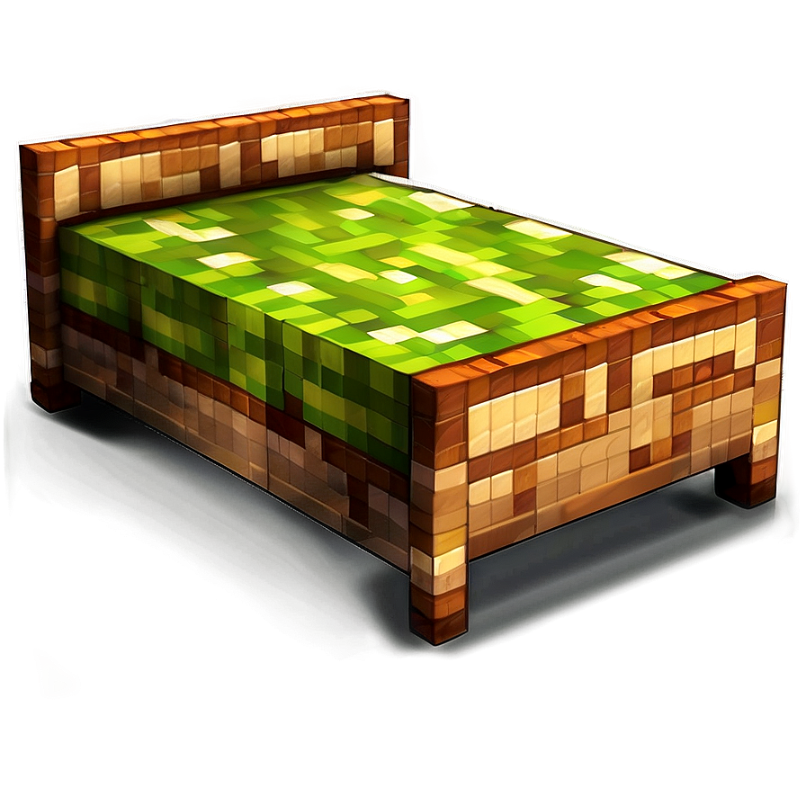 Minecraft Bed B PNG