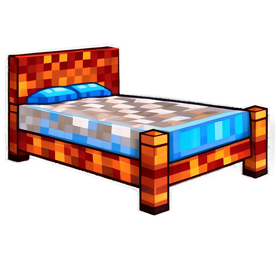 Minecraft Bed C PNG