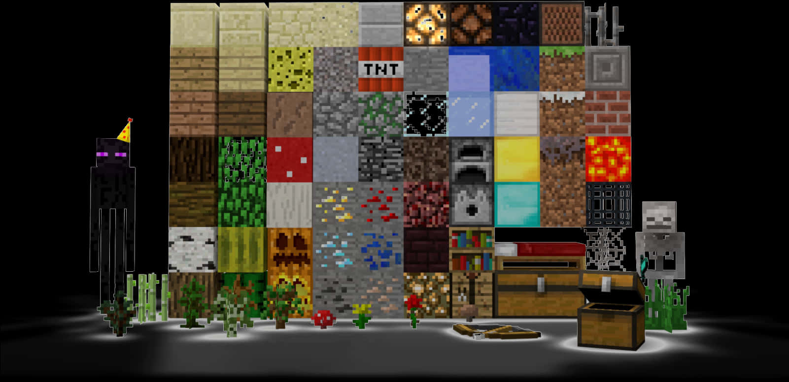 Minecraft Blocksand Items Showcase PNG