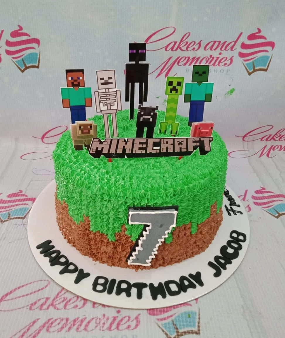 Minecraft Cake – Blue Sheep Bake Shop