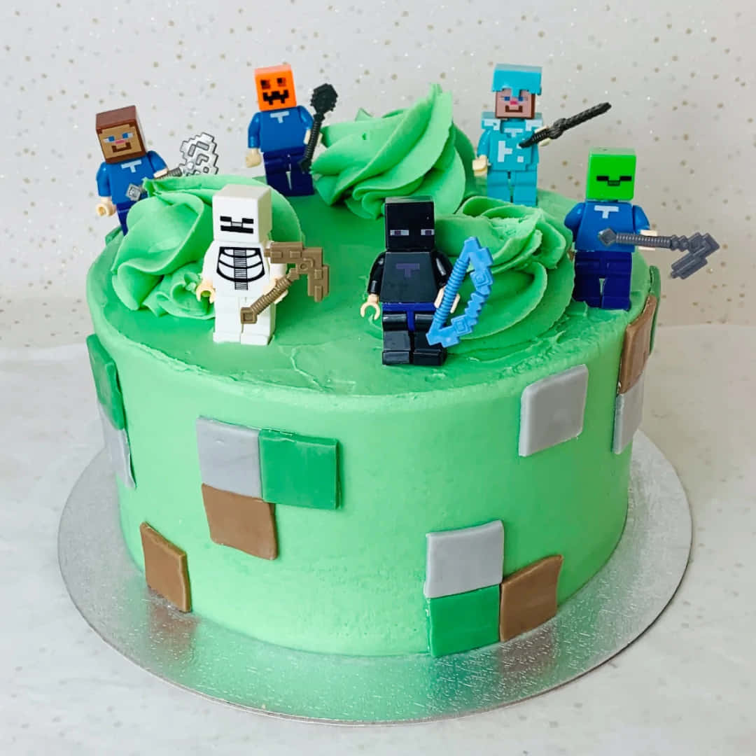 Celebrate With A Delicious Minecraft-Themed Cake!