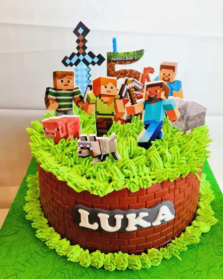 Minecraft Themed Cake - CakeCentral.com