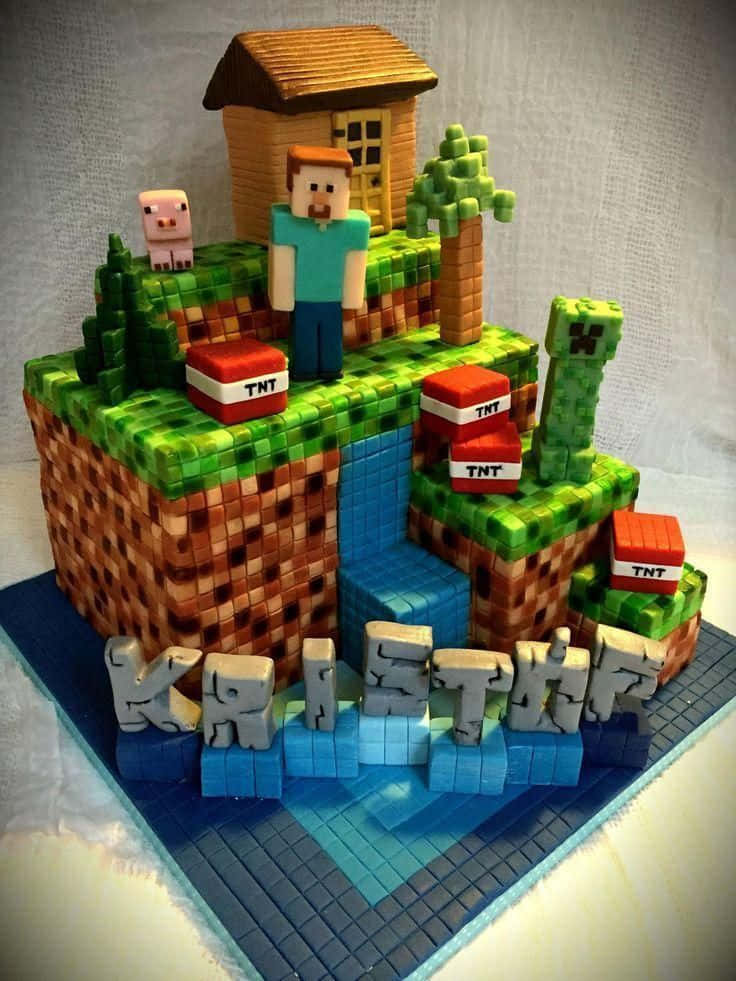 Tempt yourself with these delicious Minecraft Cakes