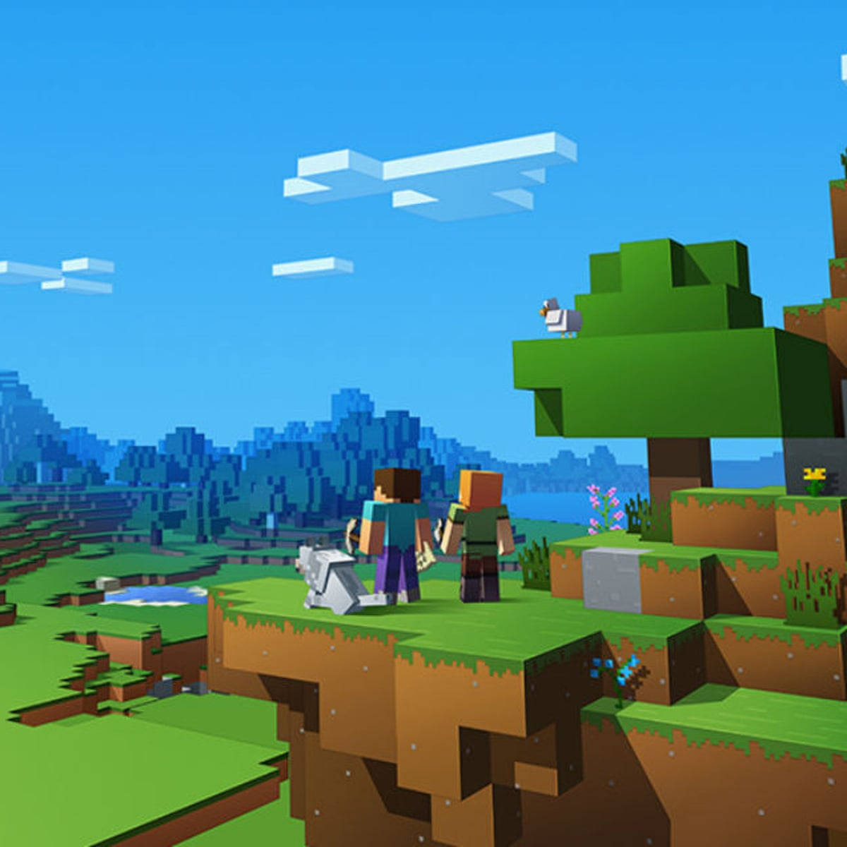 Minecraft Cartoon Game Background