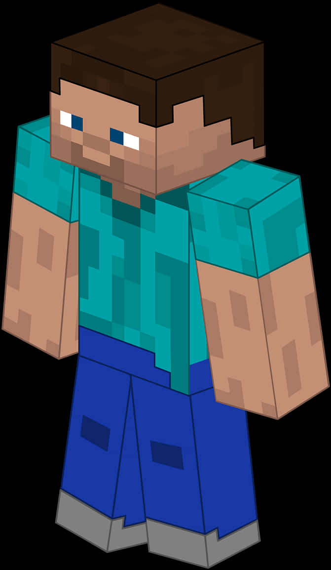 Download Minecraft Character Steve Graphic | Wallpapers.com