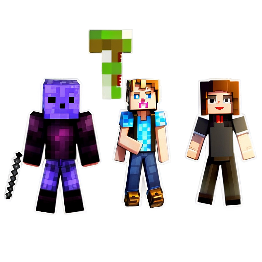 Download Minecraft Characters Pack Png 05252024 | Wallpapers.com