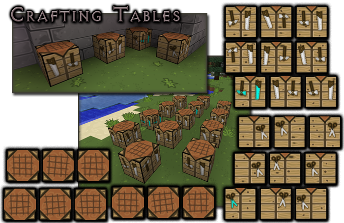 Minecraft Crafting Tablesand Recipes PNG