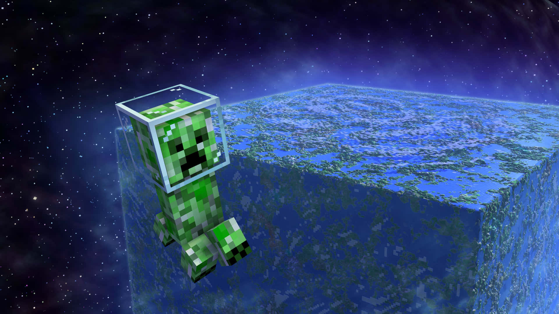 Minecraft_ Creeper_ Astronaut.jpg Wallpaper