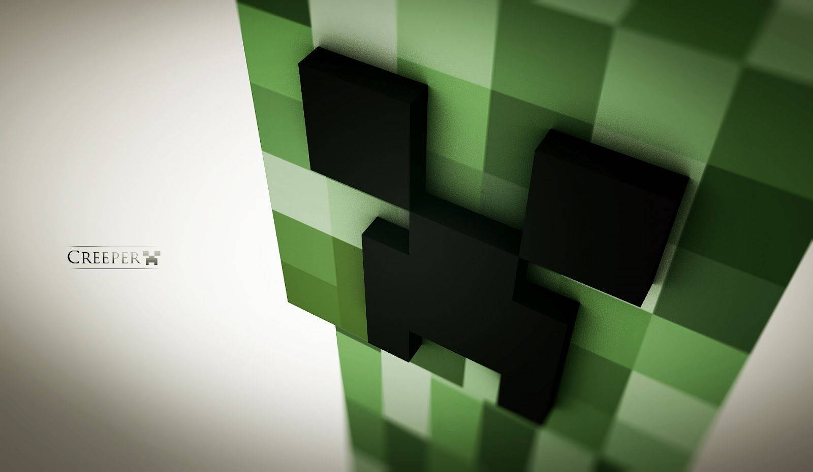 Minecraft Creeper Close Up Wallpaper