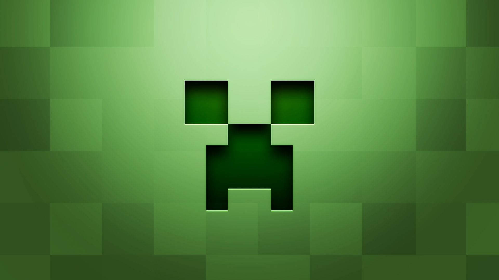 Craft your way out with Minecraft Creeper Face Wallpaper