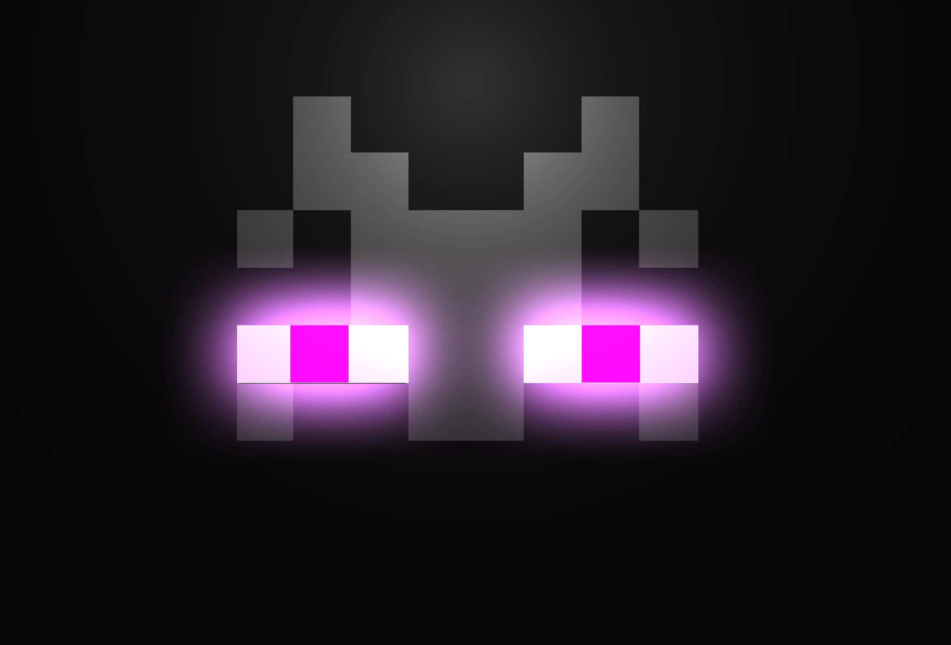 Minecraft Creeper Face Glow Wallpaper