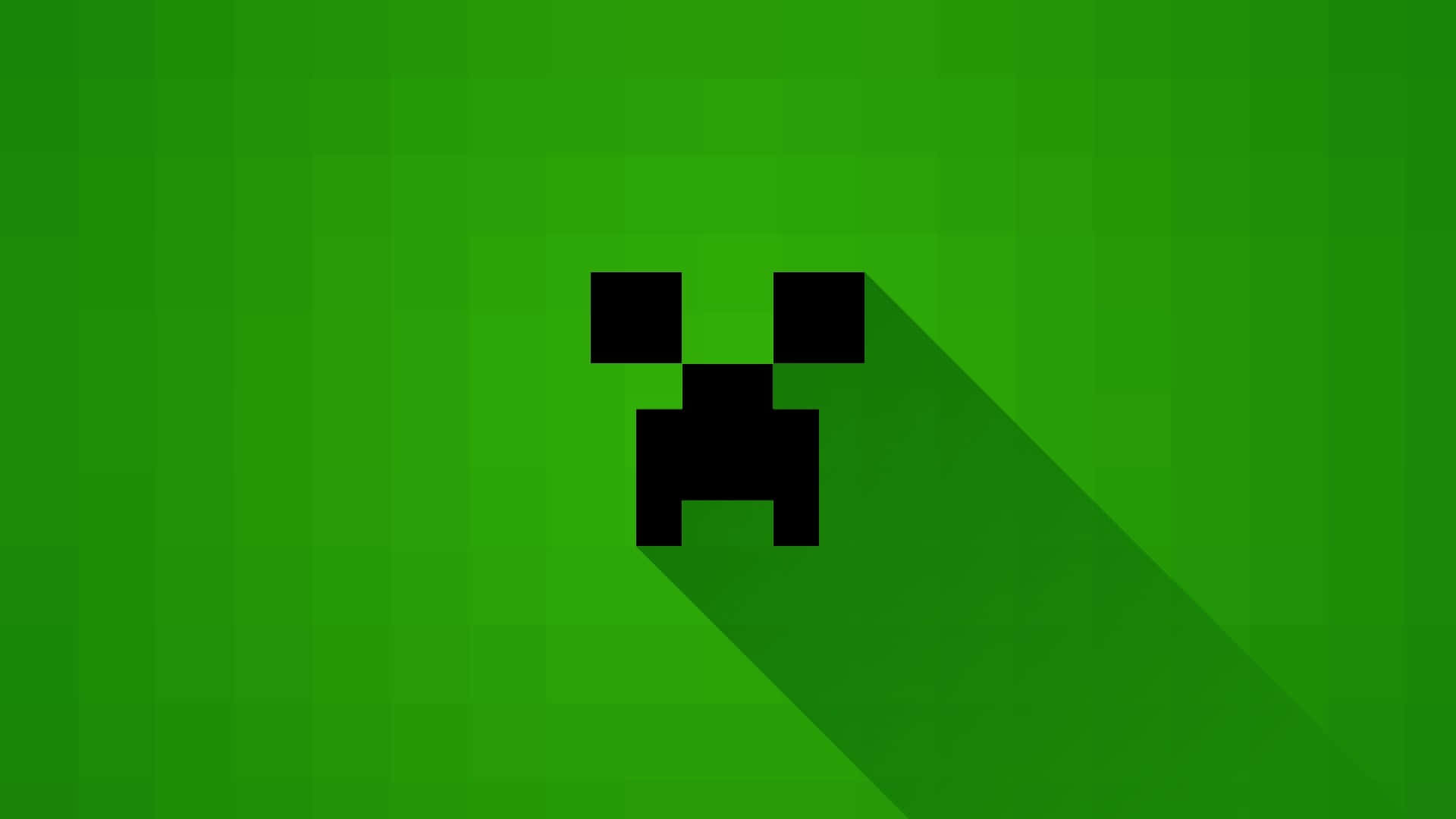 Minecraft Creeper Face Graphic Wallpaper