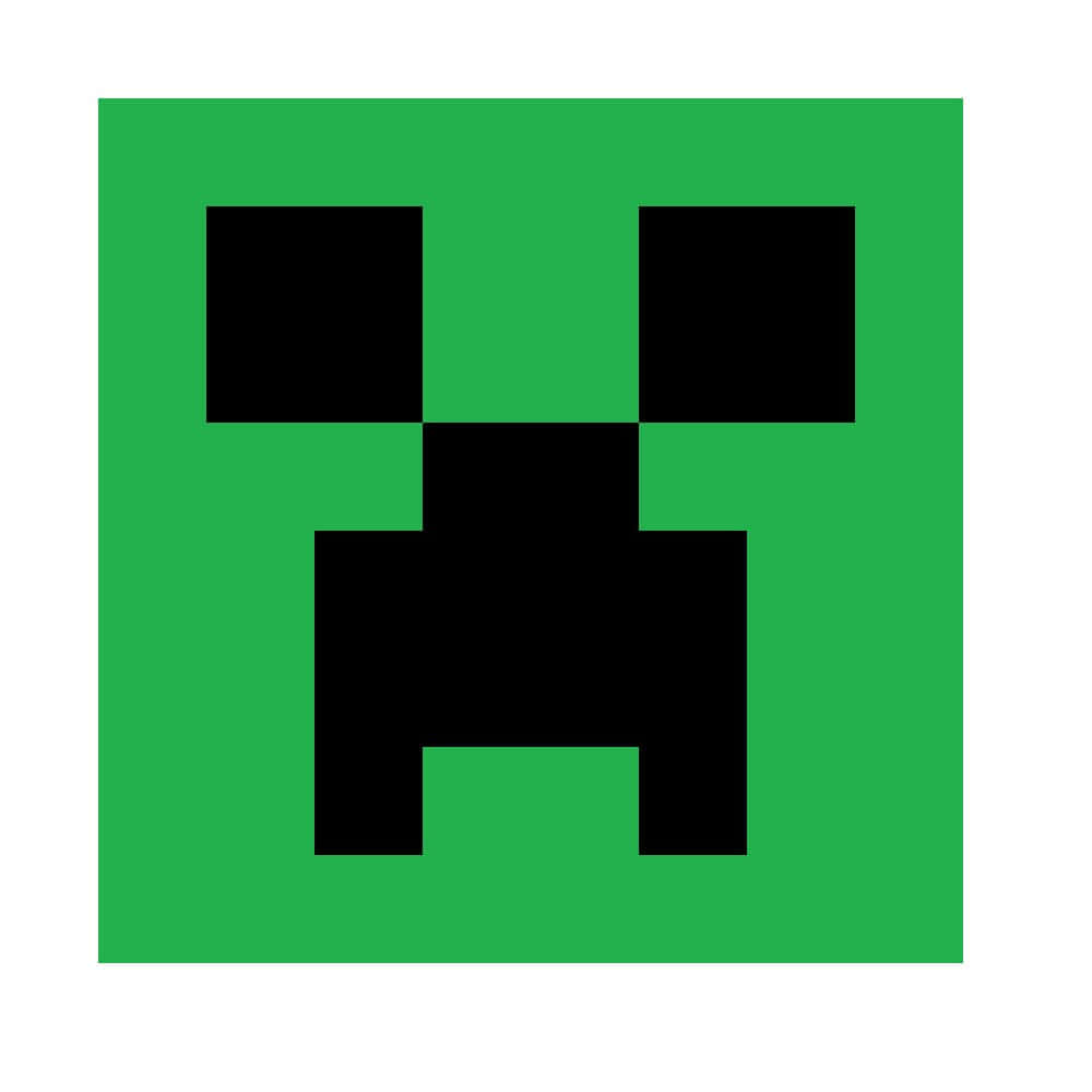 Minecraft Creeper Face Icon Wallpaper