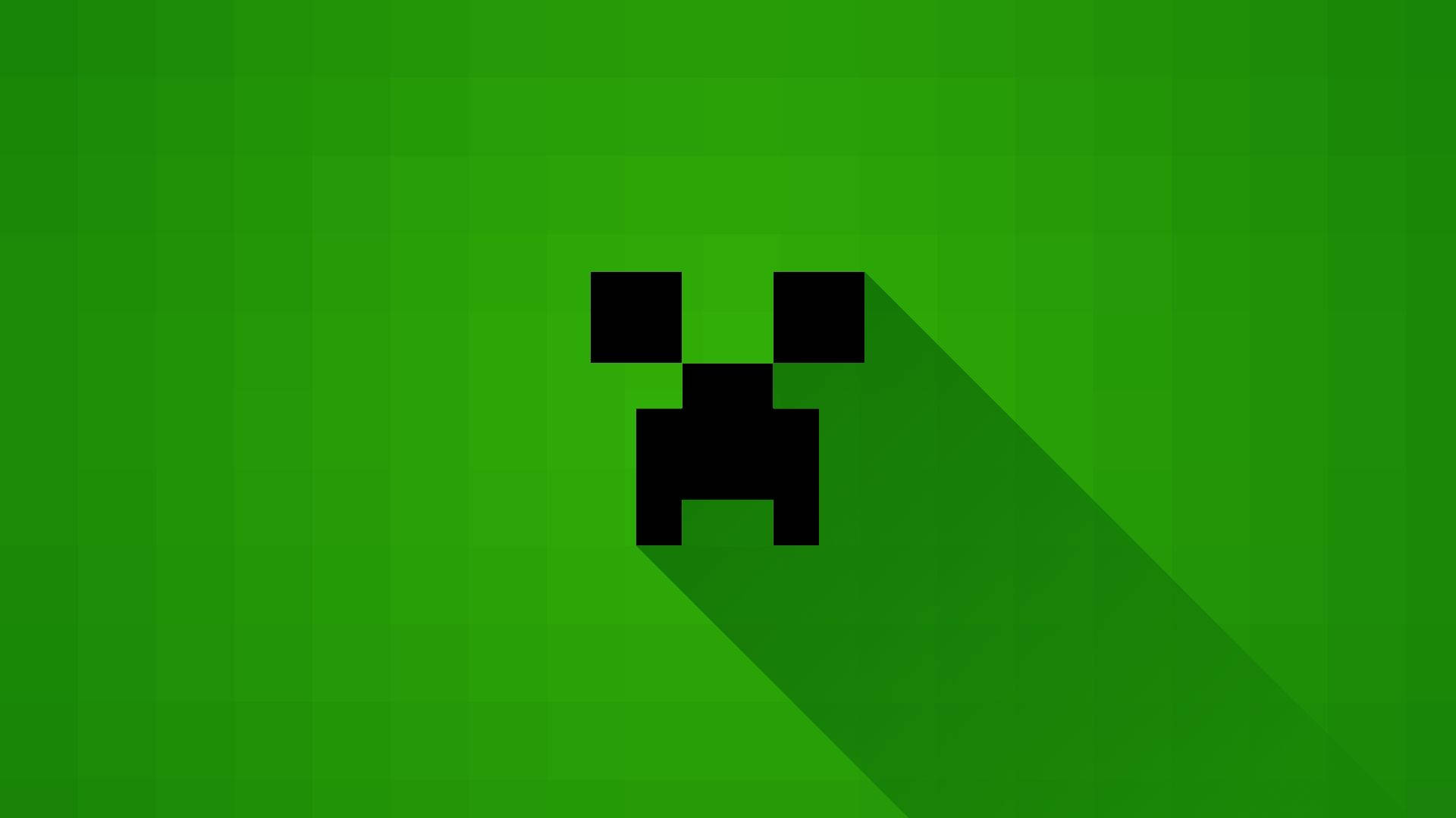 Creeper ansigt tapet fra Minecraft Wallpaper
