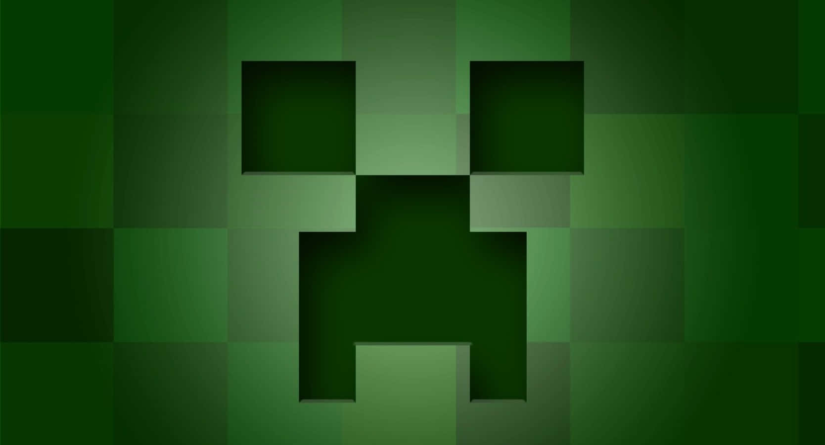 Minecraft Creeper Face Pattern Wallpaper