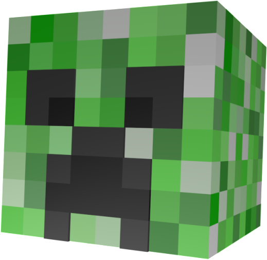 Minecraft Creeper Head Graphic PNG