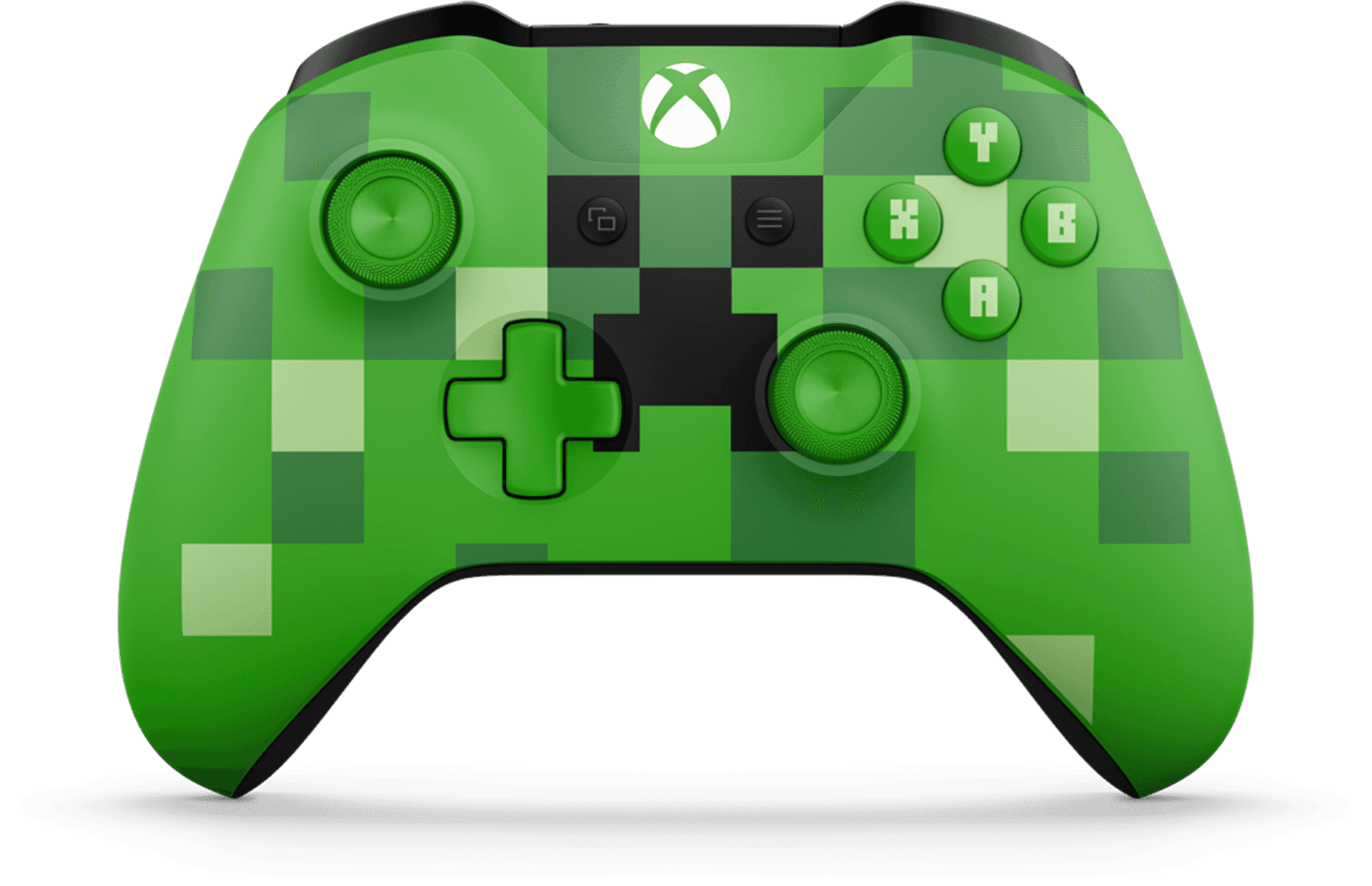 Minecraft Creeper Themed Xbox Controller PNG