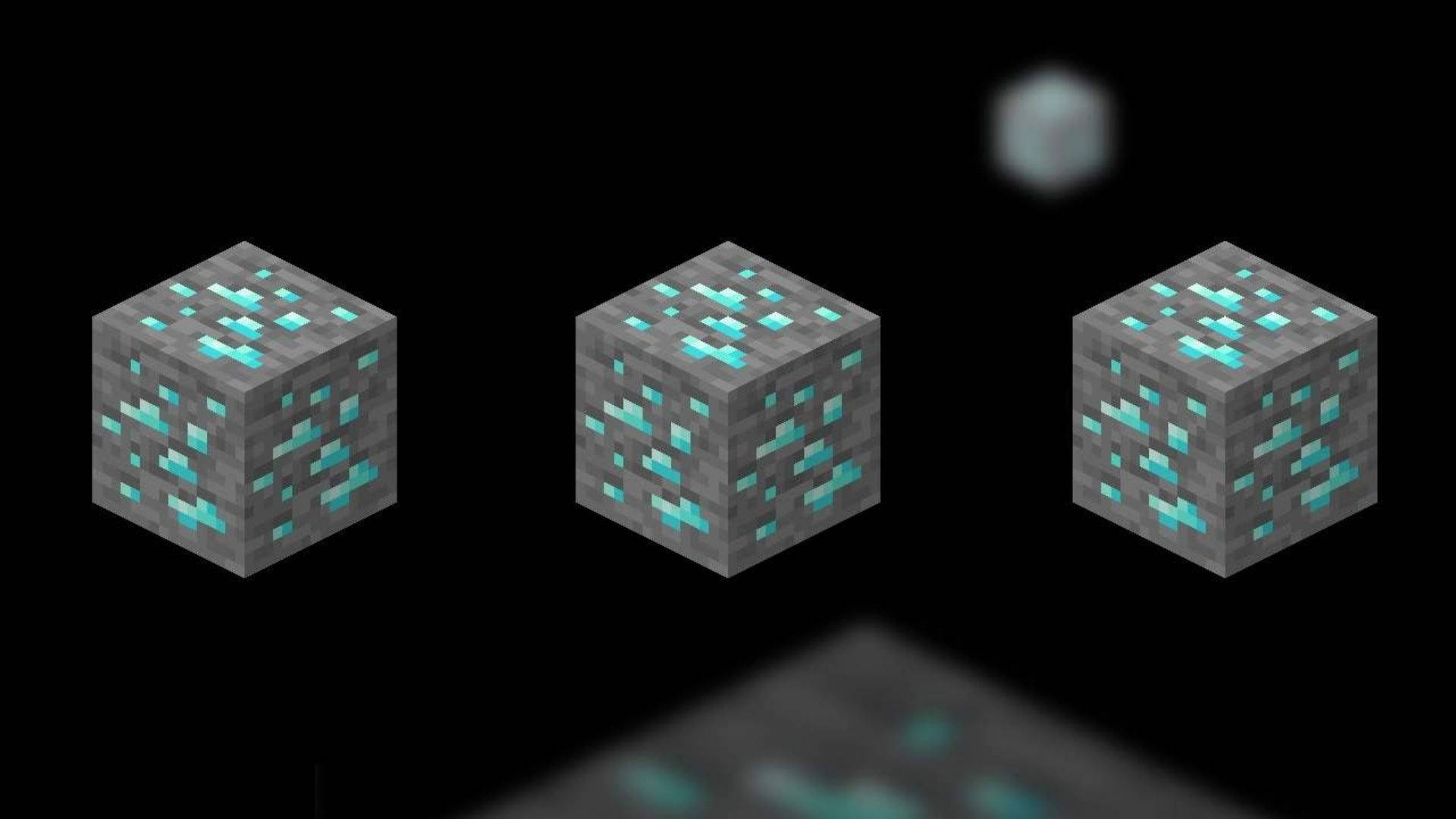 Minecraft Diamond Ores Wallpaper