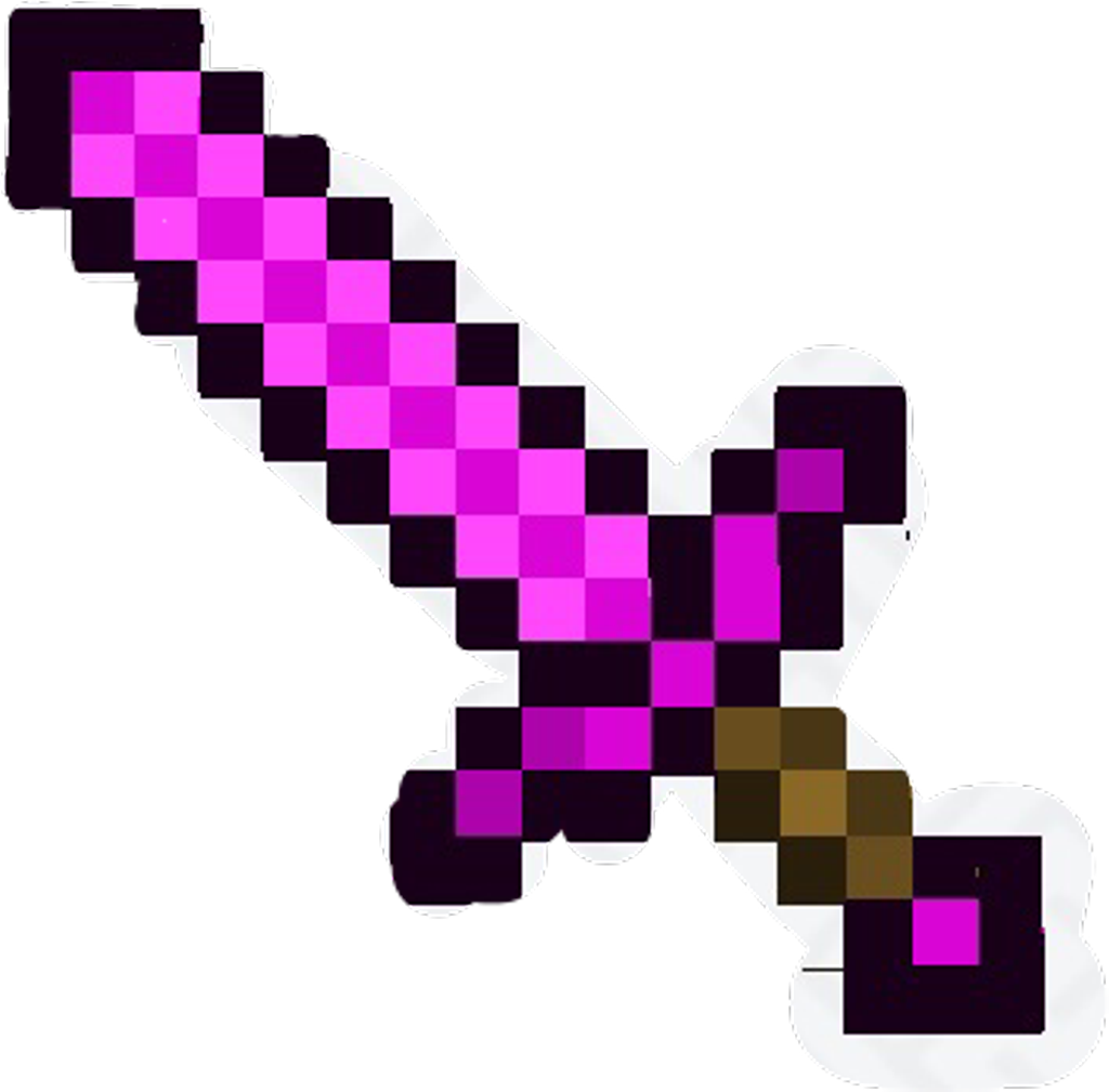 Minecraft Diamond Sword Graphic PNG