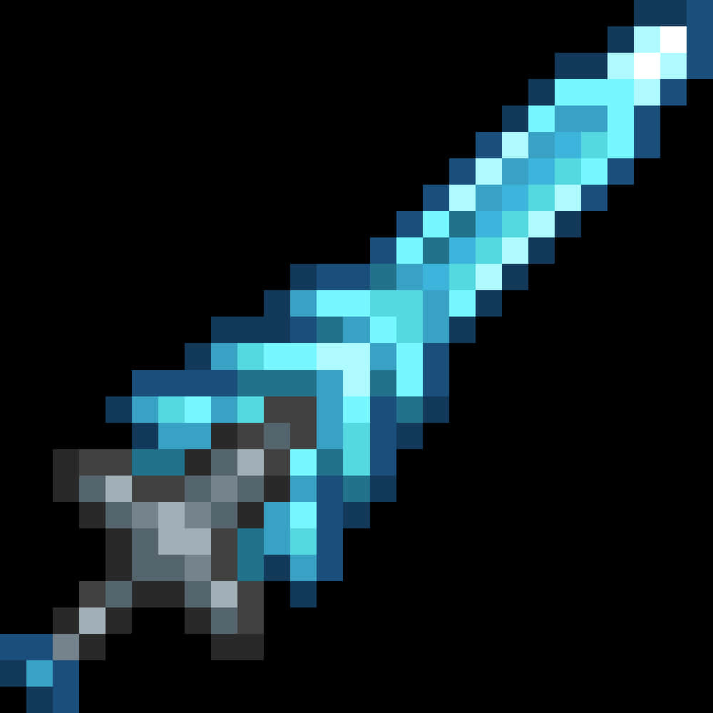 Minecraft Diamond Sword Icon PNG