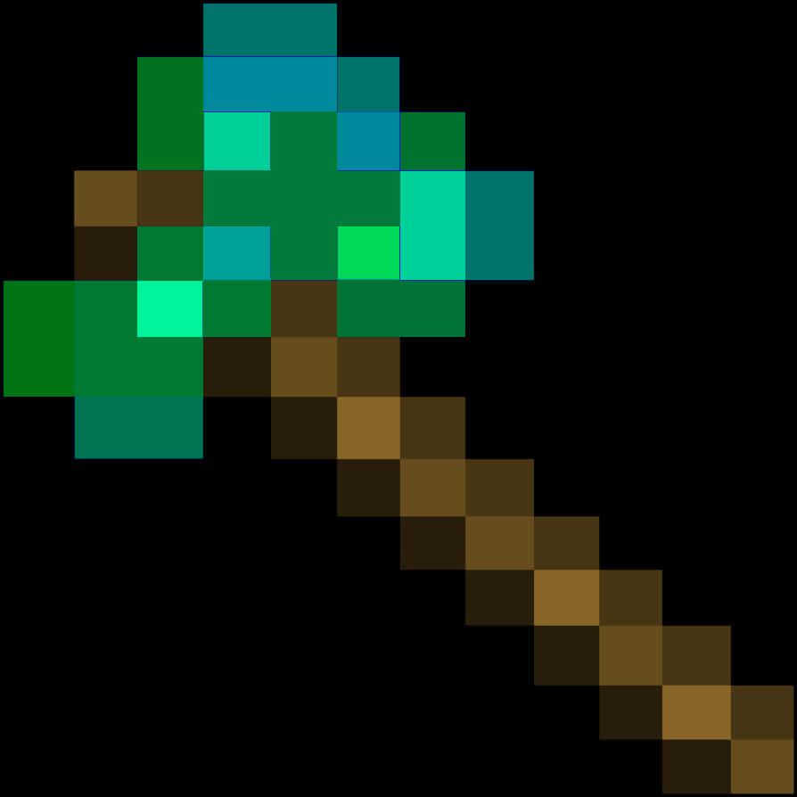 Minecraft Diamond Sword Icon PNG