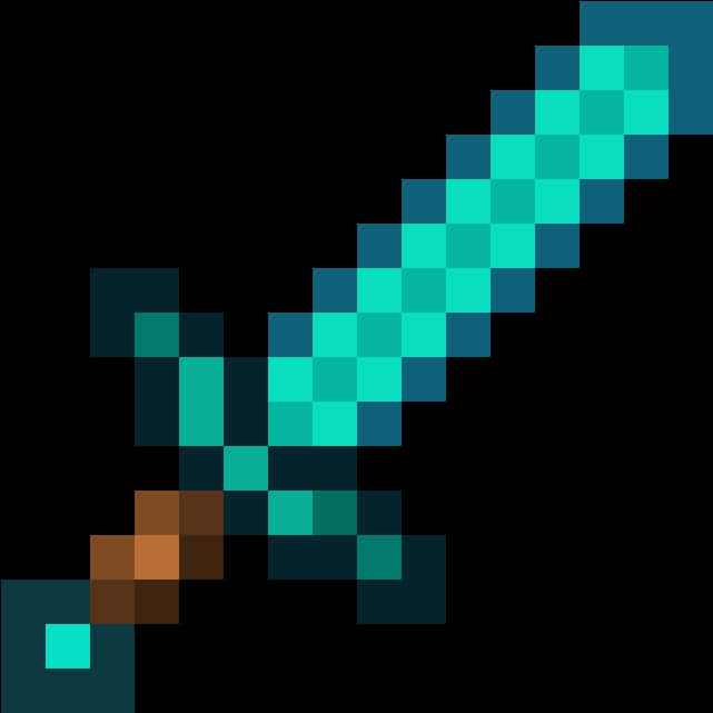 Download Minecraft Diamond Sword Icon | Wallpapers.com